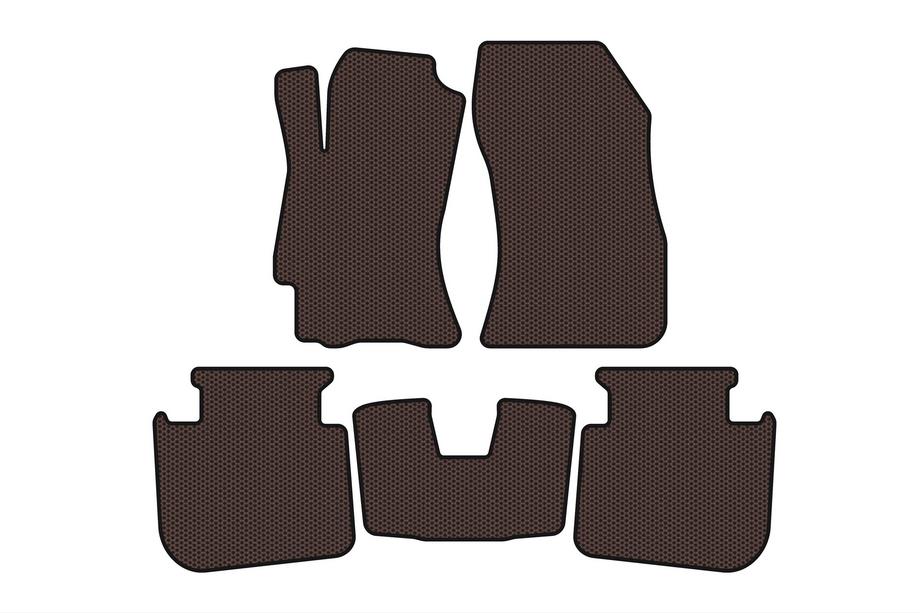 Subaru Legacy 2009-2014 Rubber floor mats Carsuit (2009-2013, SD, brown) Image