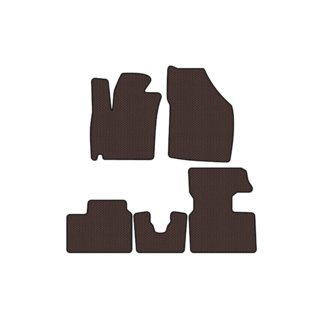 Rubber floor mats Carsuit (2016-2020, HB, brown) photo 1