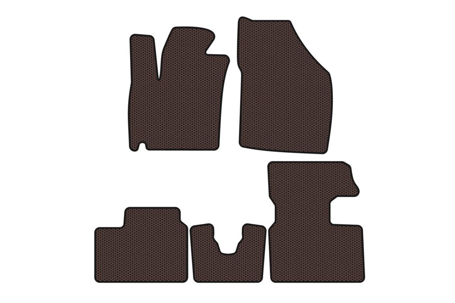 Suzuki Ignis 2016- Rubber floor mats Carsuit (2016-2020, HB, brown) Image