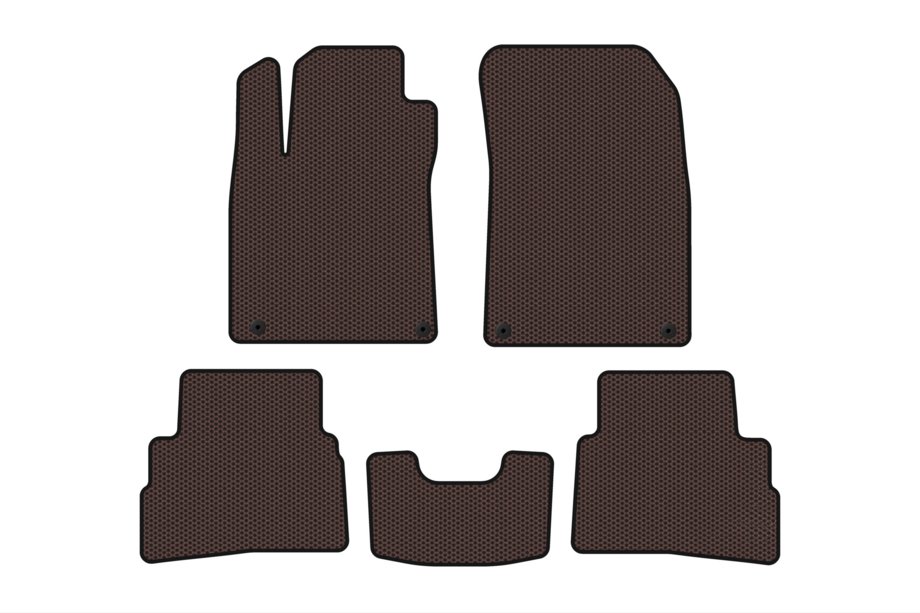 Suzuki Kizashi 2009-2016 Rubber Floor Mats Carsuit (Brown) Image