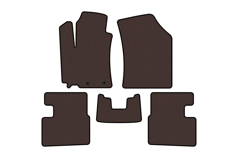 Suzuki Swift 2010-2017 Rubber floor mats Carsuit (HB, 5-door, brown) Image