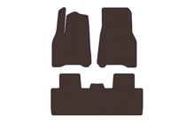 Tesla Model Y 2020- Rubber floor mats Carsuit (2020-2024, brown) photo 1