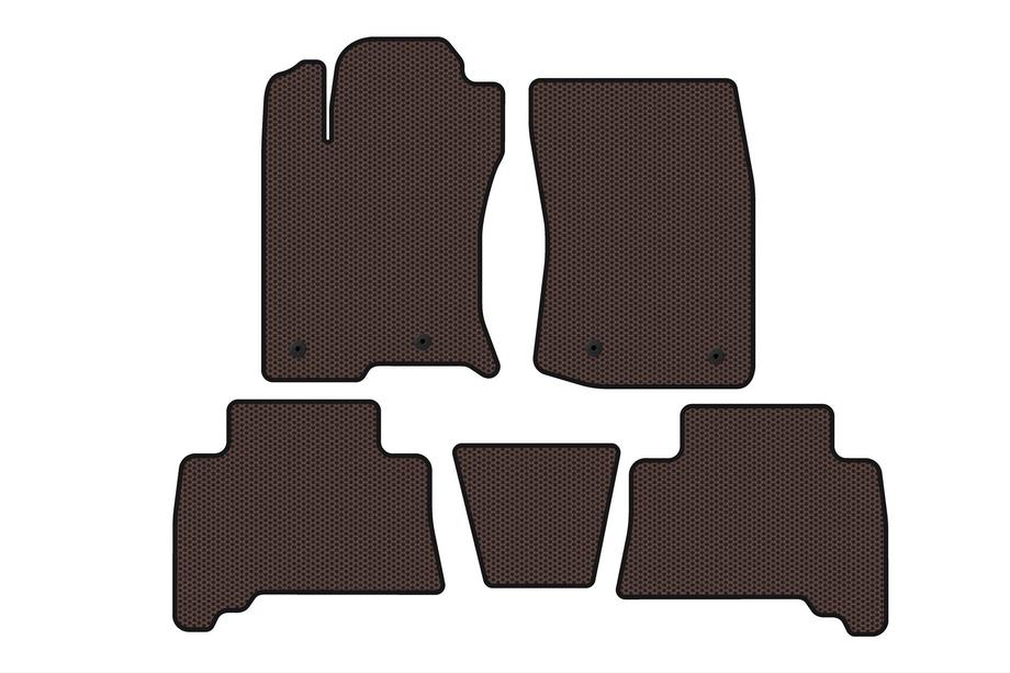 Toyota 4Runner 2009-2024 Rubber floor mats Carsuit (2009-2014, brown) Photo 1