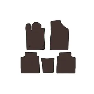 Rubber Floor Mats Carsuit (Brown) photo 1