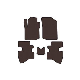 Rubber floor mats Carsuit (2007-2009, HB, 3-door, brown) Toyota Aygo 2007-2014 photo 1