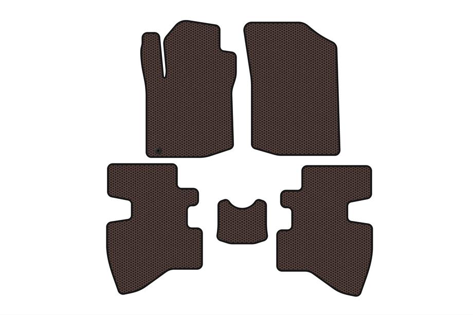 Toyota Aygo 2007-2014 Rubber floor mats Carsuit (2007-2009, HB, 3-door, brown) Photo 1