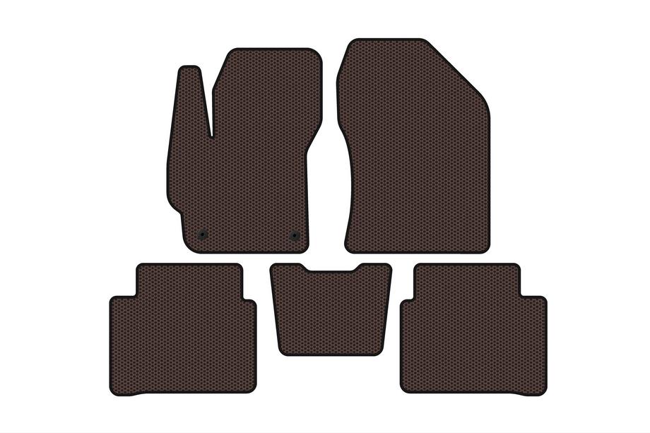 Toyota Corolla 2019- Rubber Floor Mats Carsuit (SD, Brown) Image
