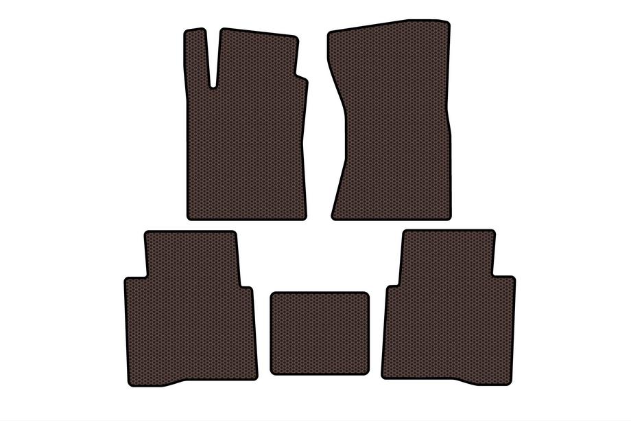Toyota Fortuner 2006-2015 Rubber Floor Mats Carsuit (Brown) Photo 1