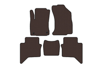 Toyota Hilux 2015- Rubber Floor Mats Carsuit (Brown) photo 1