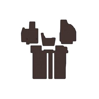 Rubber floor mats Carsuit (2 rows, 6-seater, brown) photo 1