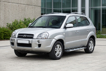 Hyundai Tucson JM 2004- Side Steps Sunrise (2 pcs, Aluminum) photo 1