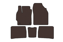 Toyota Prius 2009-2015 Rubber Floor Mats Carsuit (LB, Brown) photo 1