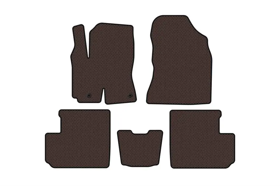 Toyota Rav 4 2001-2005 Rubber Floor Mats Carsuit (Brown) Image