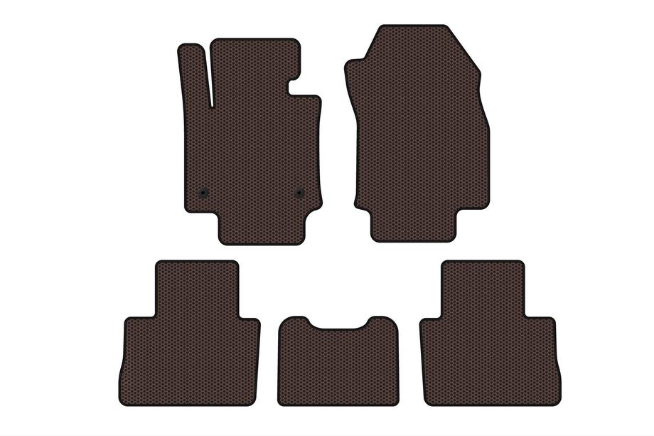 Toyota Rav 4 2019–2025 Rubber Floor Mats Carsuit (Brown) Image