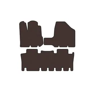 Rubber floor mats Carsuit (2 rows, brown)