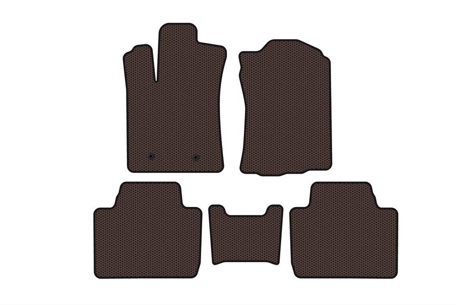 Toyota Tacoma 2015–2023 Rubber Floor Mats Carsuit (Brown) Image