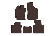 Toyota Venza 2008-2017 Rubber Floor Mats Carsuit (Brown) photo 1