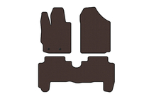 Toyota Yaris 2006-2011 Rubber floor mats Carsuit (HB, 5-door, brown) photo 1