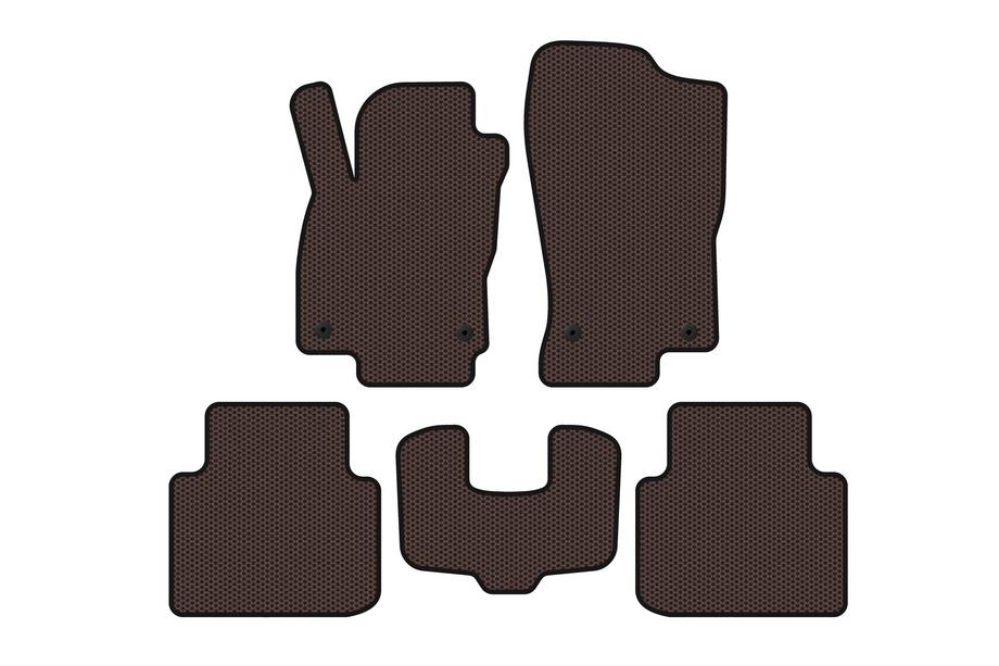 Volkswagen Arteon 2017-2025 Rubber floor mats Carsuit (2022+, LB, brown) Image
