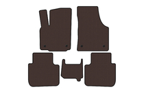 Volkswagen Atlas (Terramont) 2016- Rubber floor mats Carsuit (2 rows, 7-seater, brown) photo 1