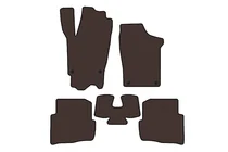 Volkswagen Fox 2003-2021 Rubber floor mats Carsuit (HB, 3-door, brown) photo 1