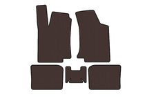 Volkswagen Golf 3 1991-2001 Rubber floor mats Carsuit (HB, 3-door, brown) photo 1