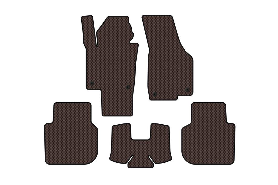 Volkswagen Passat B8 2015-2023 Rubber floor mats Carsuit (2015-2019, SD, brown) Image