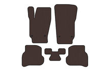 Volkswagen Polo 2010-2017 Rubber floor mats Carsuit (HB, 3/5-door, brown) photo 1