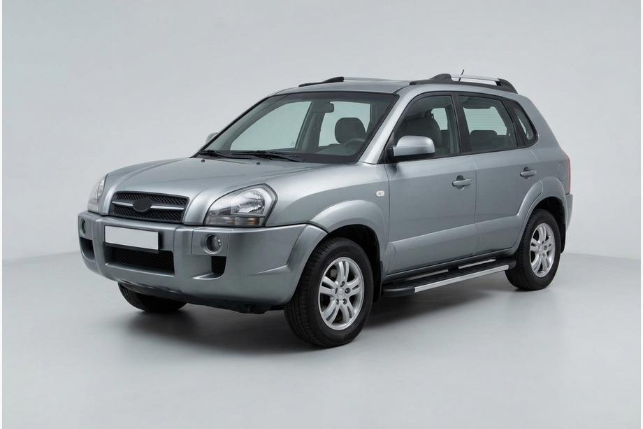 Hyundai Tucson JM 2004- Side Steps Duru (2 pcs, Aluminum) Image