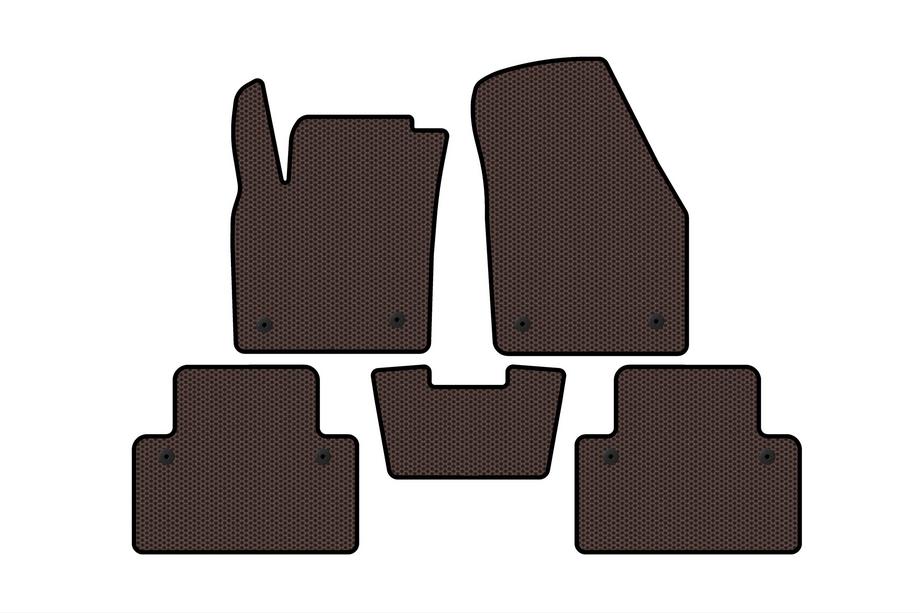 Volvo C30 2006-2012 Rubber floor mats Carsuit (HB, 3-door, brown) Image