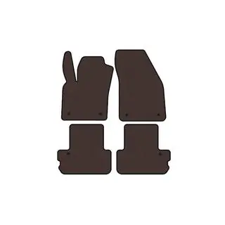 Rubber floor mats Carsuit (Cabriolet, brown) photo 1