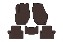 Volvo S80 2006-2016 Rubber Floor Mats Carsuit (Brown) photo 1