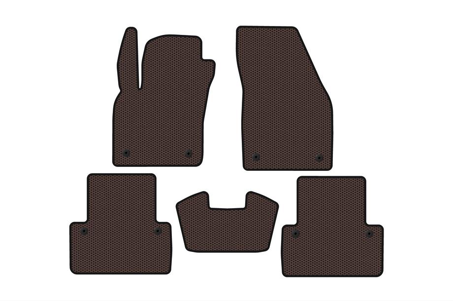 Volvo V50 2004-2012 Rubber floor mats Carsuit (2007-2012, SW, brown) Photo 1