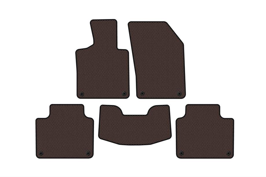 Volvo V90 1997-1998 Rubber floor mats Carsuit (SW, brown) Photo 1