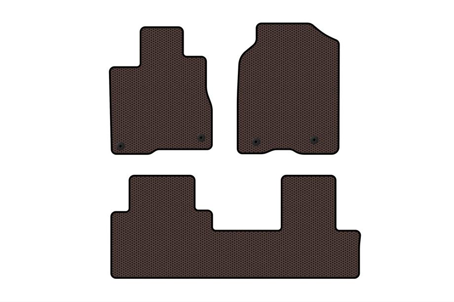 Acura MDX 2001-2006 Rubber Floor Mats Carsuit (Brown) Image