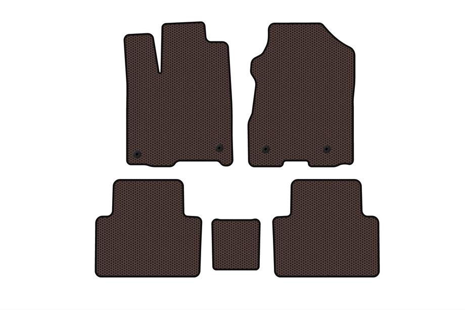 Acura RDX 2012-2018 Rubber Floor Mats Carsuit (Brown) Image