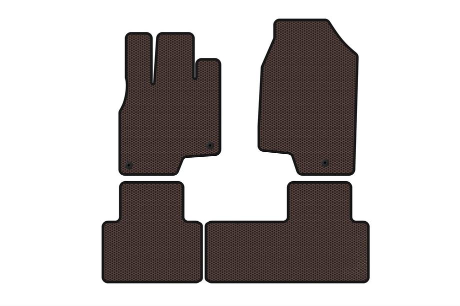 Acura RDX 2018- Rubber Floor Mats Carsuit (Brown) Photo 1