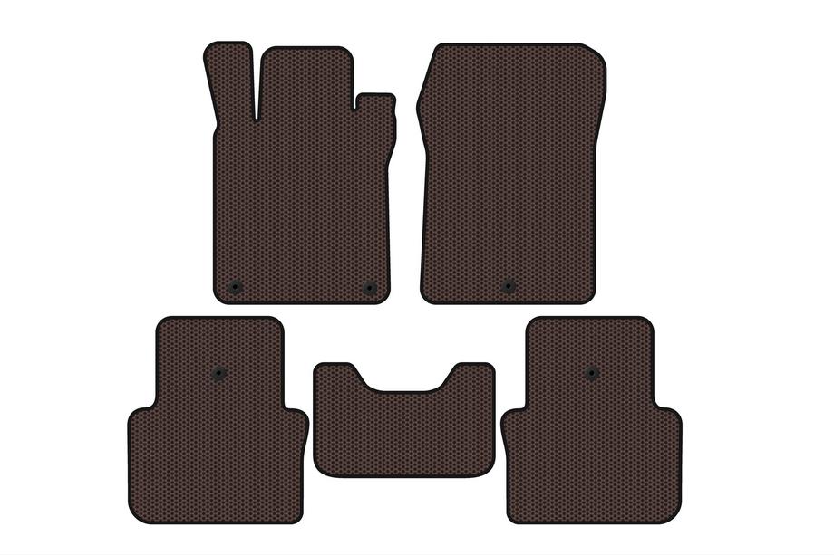 Acura TLX 2014-2020 Rubber Floor Mats Carsuit (SD, Brown) Image