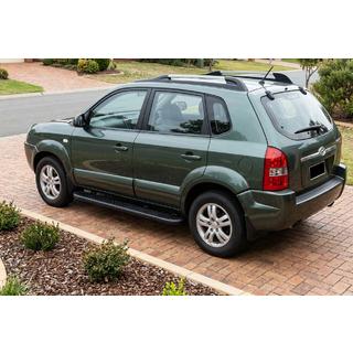 Side Steps Bosphorus Black (2 pcs, Aluminum) Hyundai Tucson JM 2004- photo 1