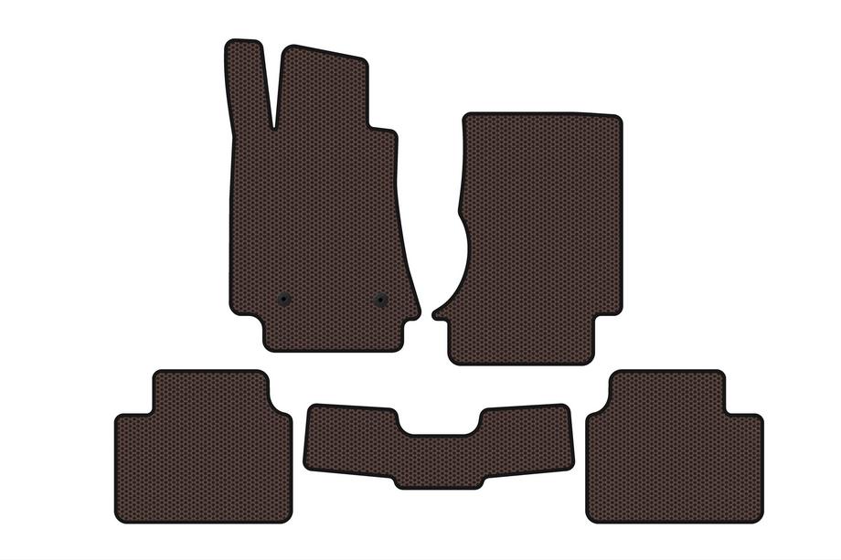 Alfa Romeo Giulia 2016-2022 Rubber Floor Mats Carsuit (Brown) Image