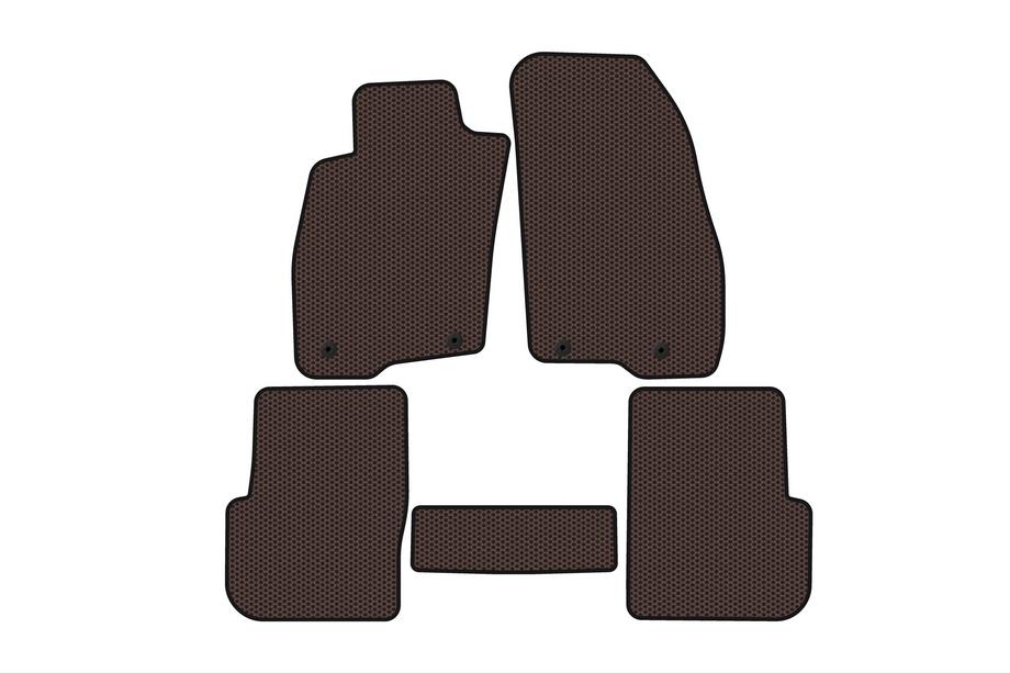 Alfa Romeo MiTo 2008-2018 Rubber Floor Mats Carsuit (Brown) Image