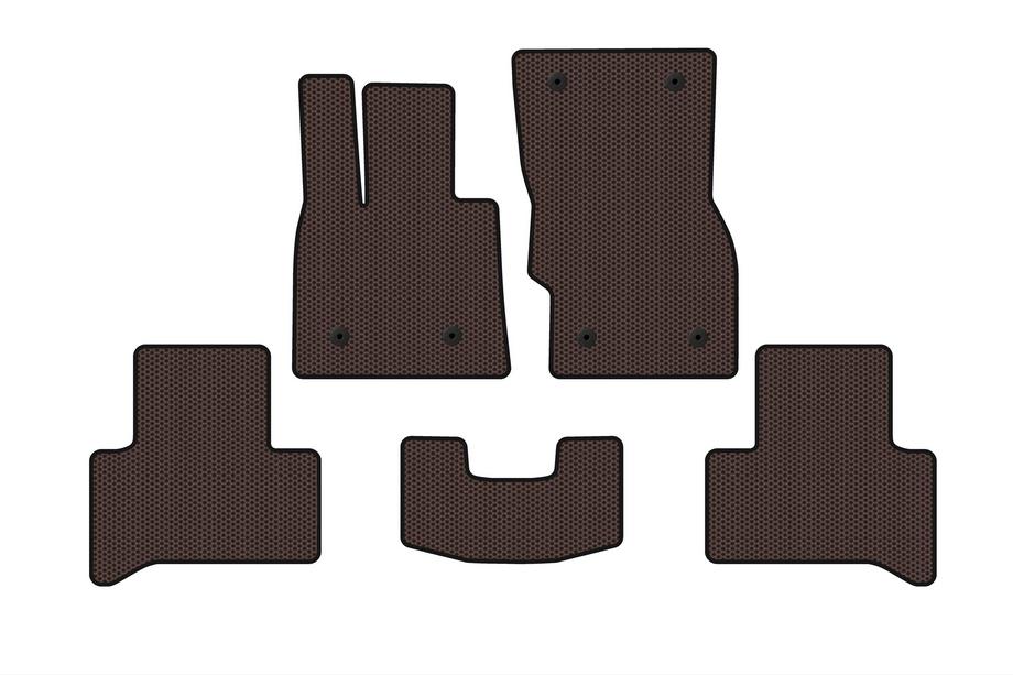 Alfa Romeo Stelvio 2016- Rubber Floor Mats Carsuit (Brown) Image