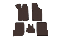 Audi 100 C3 1988-1991 Carsuit rubber floor mats (1982-1991, Avant, brown) photo 1