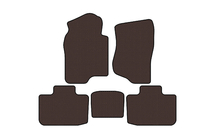 Cadillac Escalade 2007-2014 Rubber floor mats Carsuit (2 rows, brown) photo 1