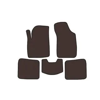 Rubber Floor Mats Carsuit (Brown)