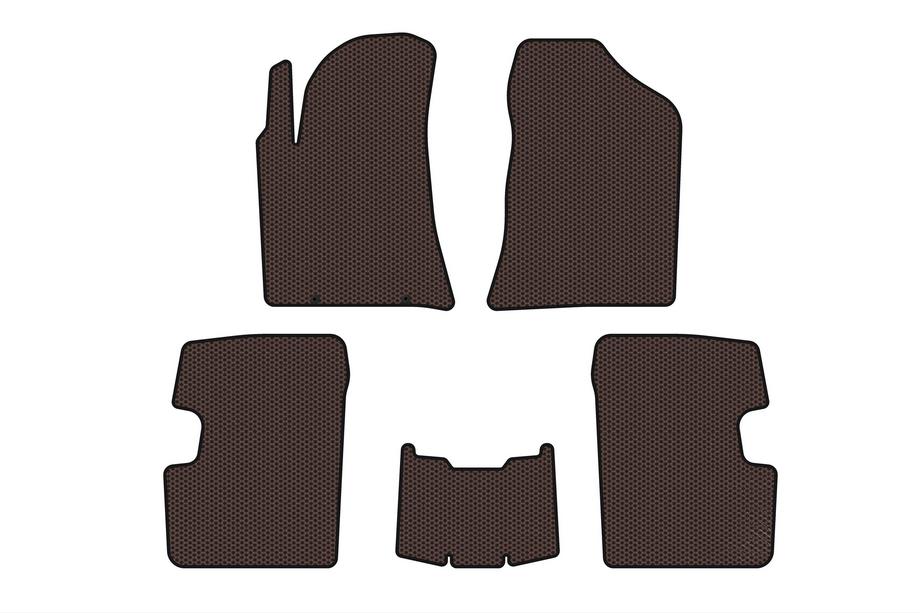 BYD F3 2013-2015 Rubber Floor Mats Carsuit (SD, Brown) Image