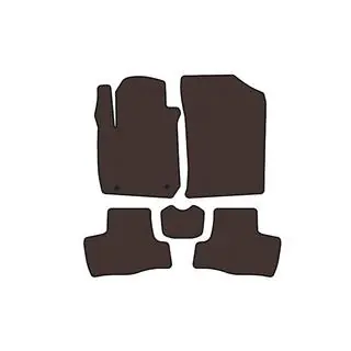 Rubber Floor Mats Carsuit (Brown)
