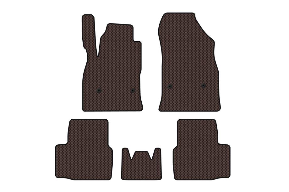 Chevrolet Cruze 2016-2019 Rubber Floor Mats Carsuit (SD, Brown) Image