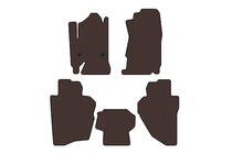 Chevrolet Silverado 2013-2019 Rubber Floor Mats Carsuit (Brown) photo 1
