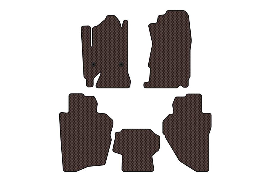 Chevrolet Silverado 2013-2019 Rubber Floor Mats Carsuit (Brown) Image